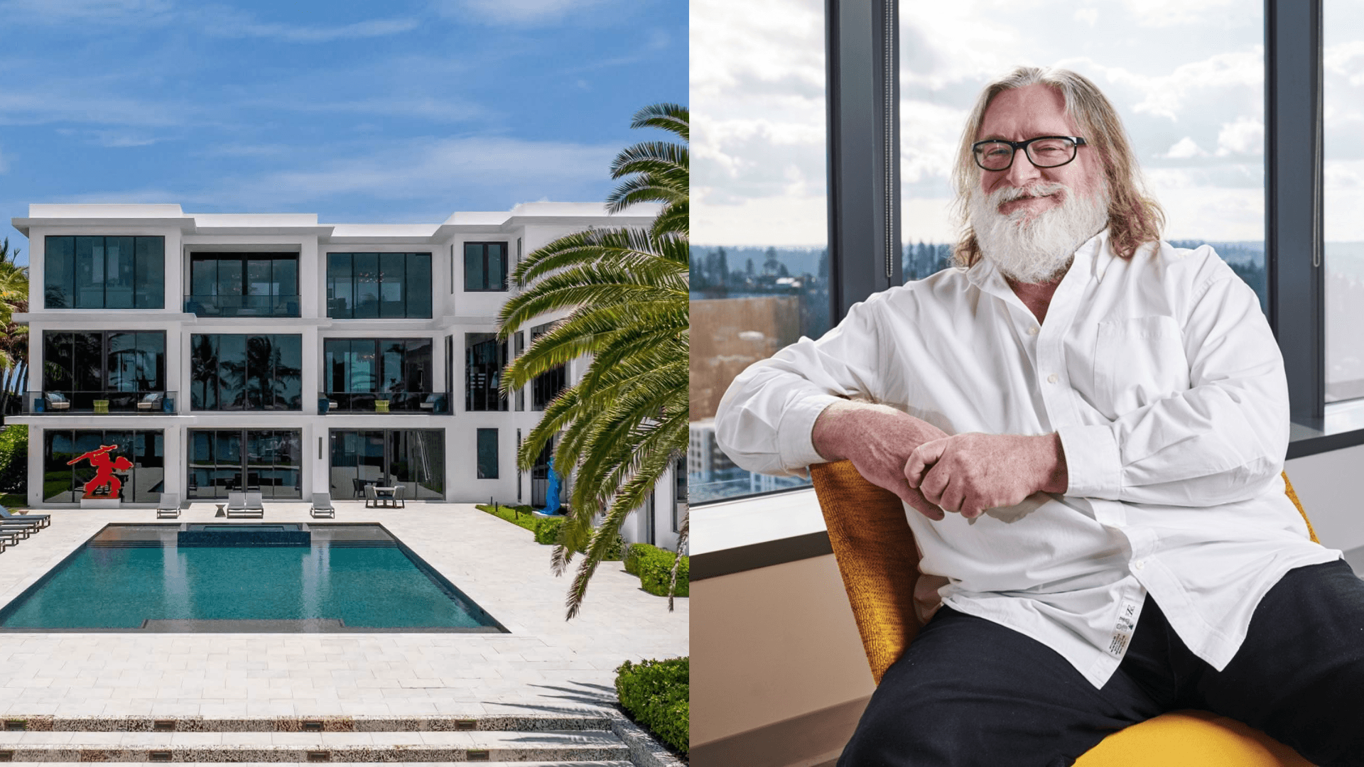 Gabe Newell compra una mansión frente al mar en Florida por 70,8 millones de dólares
