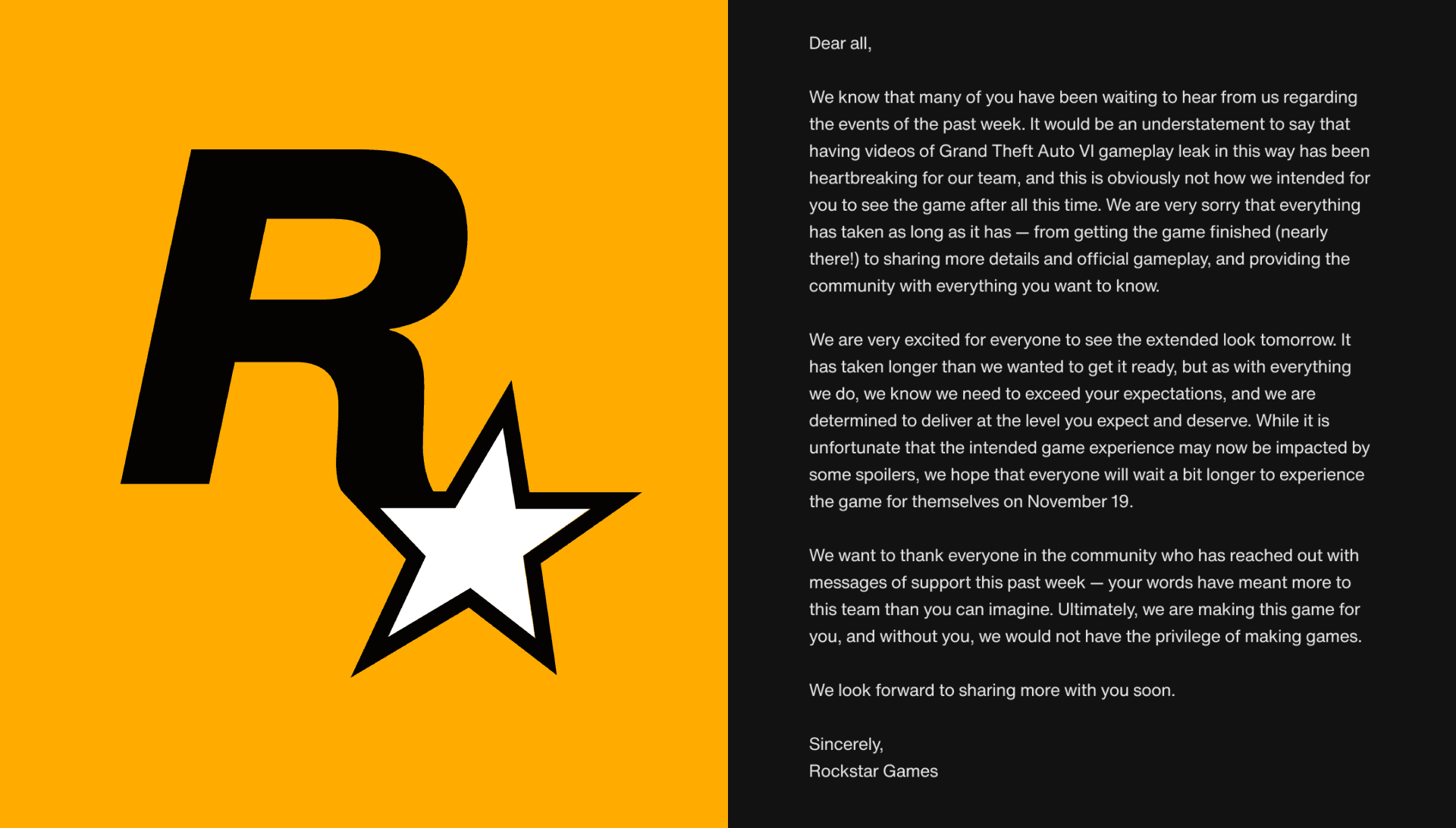 Rockstar rompe su silencio sobre las filtraciones de GTA 6: "ha sido desolador para nuestro equipo"